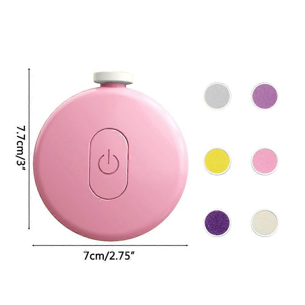 Child-Size Electric Nail Trimmer and File for Babies with 6Pcs Heads and Silent Operation