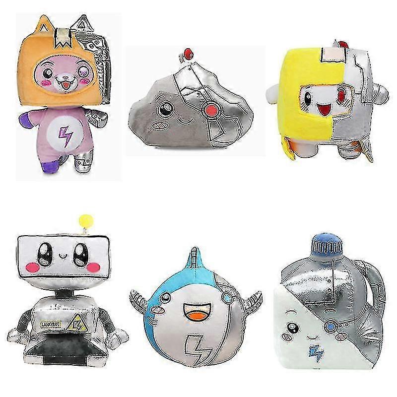 Lankybox Boxy + Foxy + Rocky Plush Soft Stuffed Toy Kid Game Figure Plushie Doll V.V5