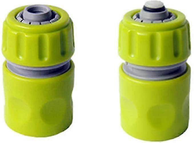 Hose Connetor,hose Quick Connetor,hose End Quick Connect Fitting 1/2" Hose Pipe Quick Connector (2 Pack/light Green)