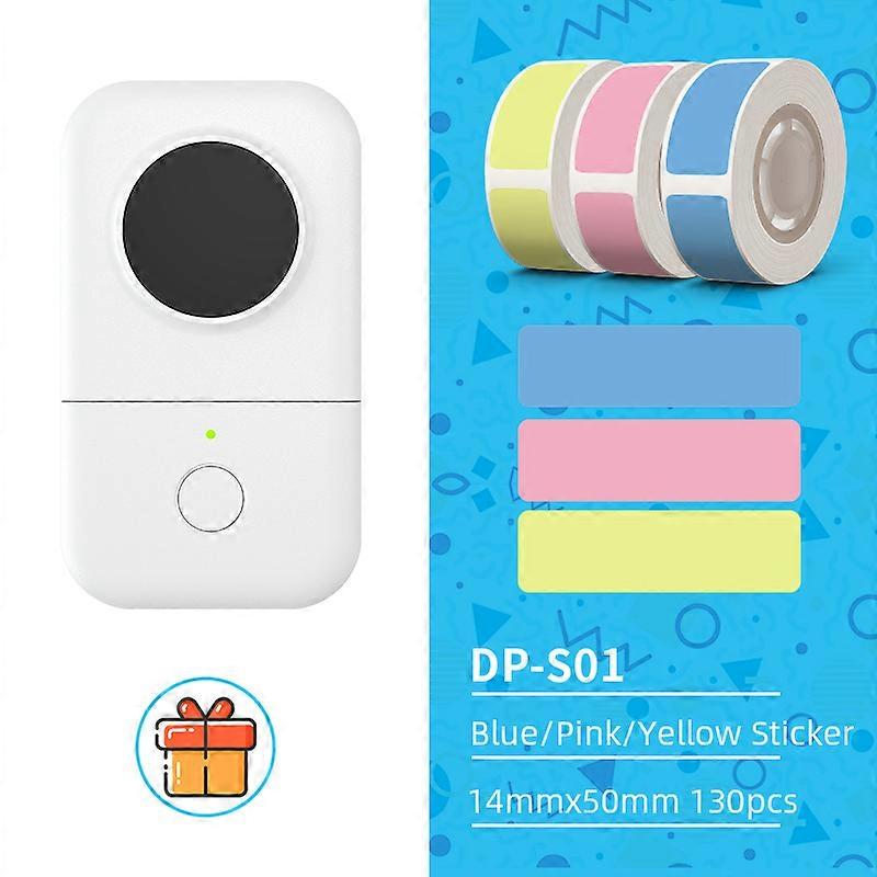 D30 Self-adhesive Sticker Printer  Portable Label Printer Sticker Machine with 3 Roll Adhesive Label Handheld Machine