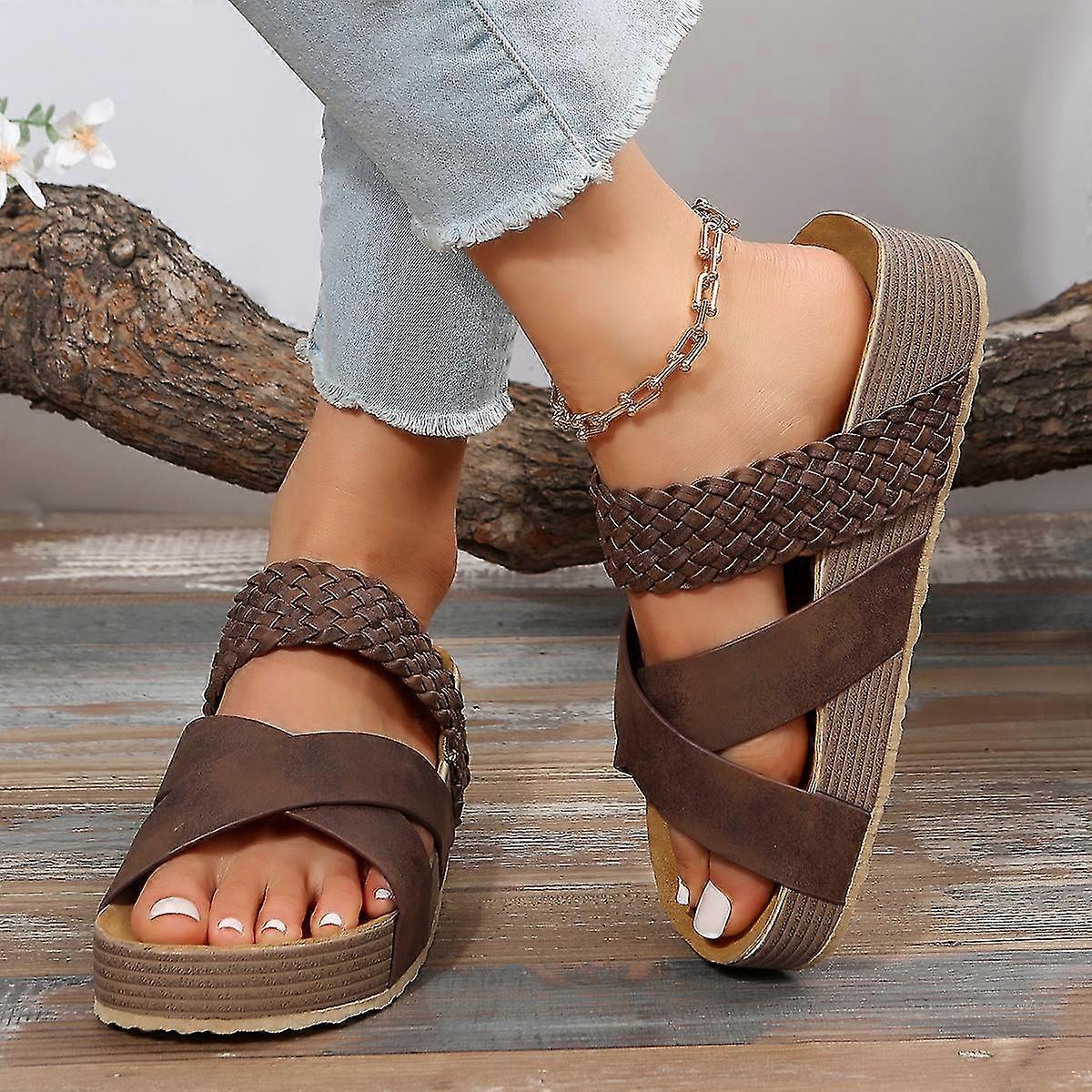 2023 Kvinners komfortable ortopediske sandaler,ortopediske sandaler, flat