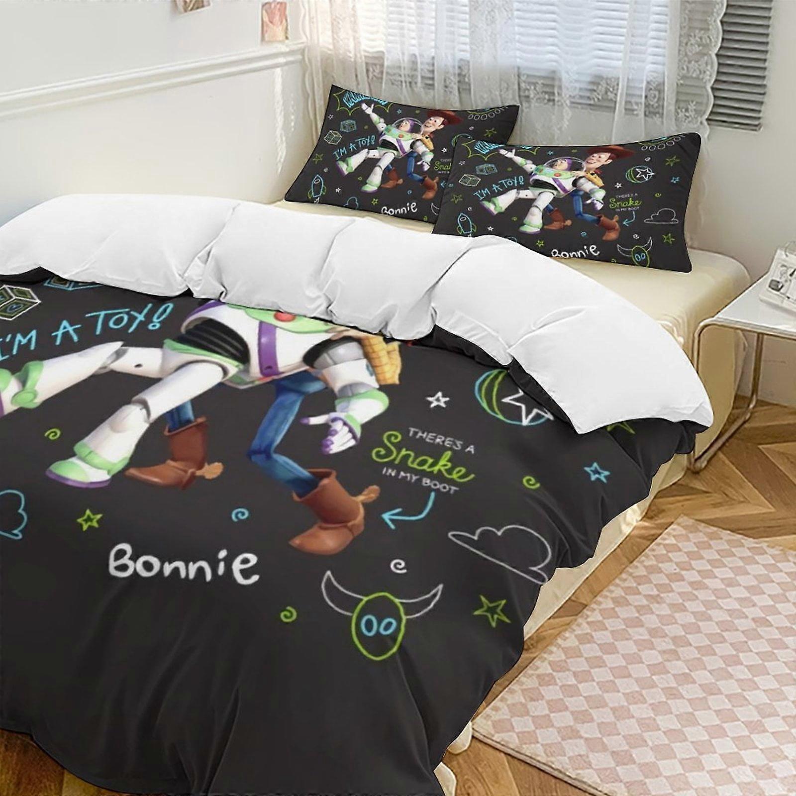 Bedding set WY462 Toy StoryCartoon Collection 3-Piece Comforter Set, Personalized Bedding Decor for Kids And Teens  Bed Sheets ZA462