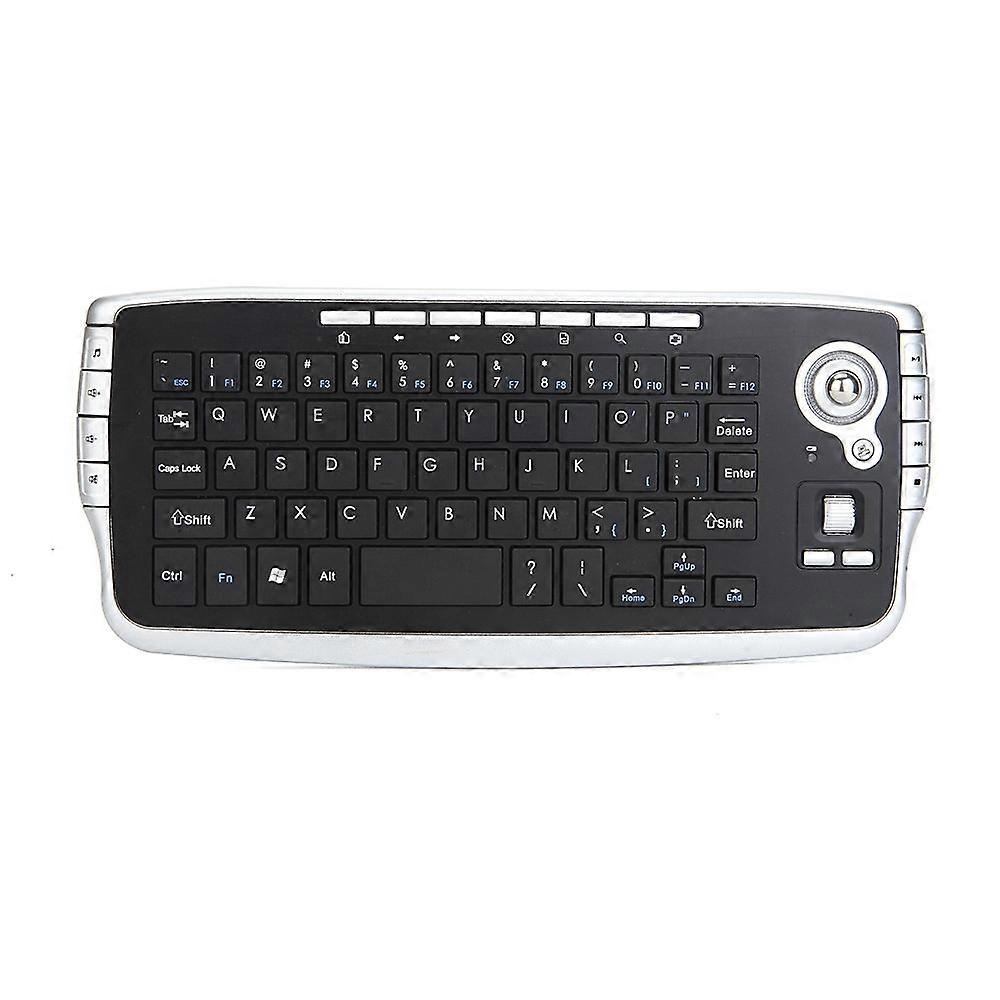 2.4G 78 Keys 1200 DPI Mini Wireless Trackball Keyboard