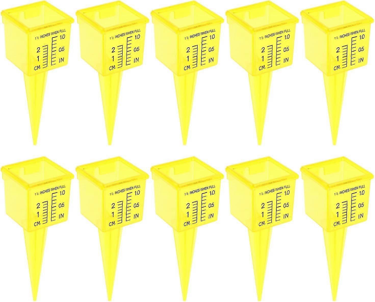 Boeyaa Pluviomètre extérieur Pluviomètre: Rain Measure Stake Tube Garden Rain Measuring Cup for Outs