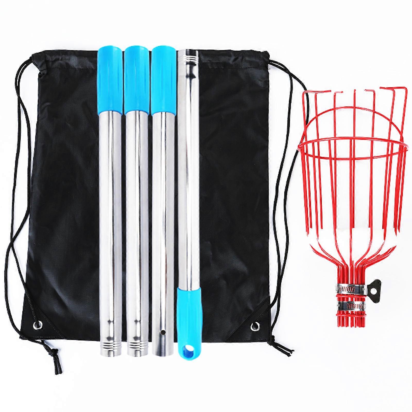 Apple Fruit Picker Lett hage High Tree Catcher Tool rustfritt stål slitesterk og lett