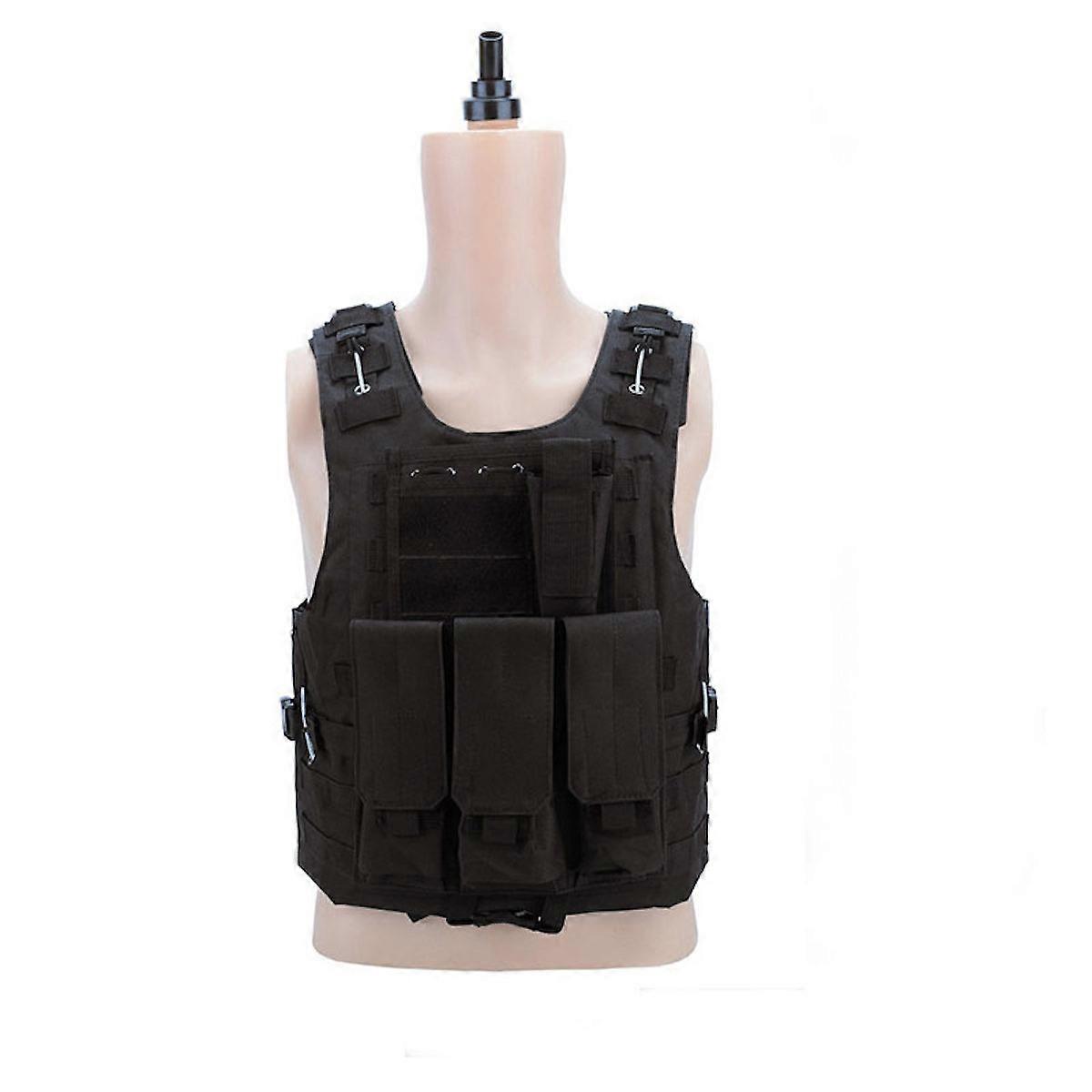 Camping Army Tactical Vest Outdoor Molle Hunting Vest Adjustable Modular Gear for Training Gaming
