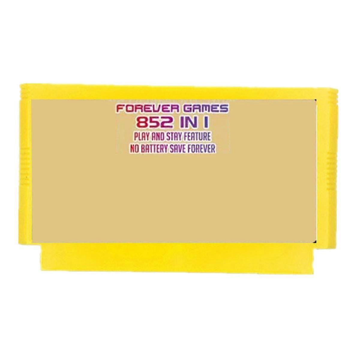For FC Adapter 852 in 1 Game for SFC/SNES Game Console FOREVER GAMES Game Yellow