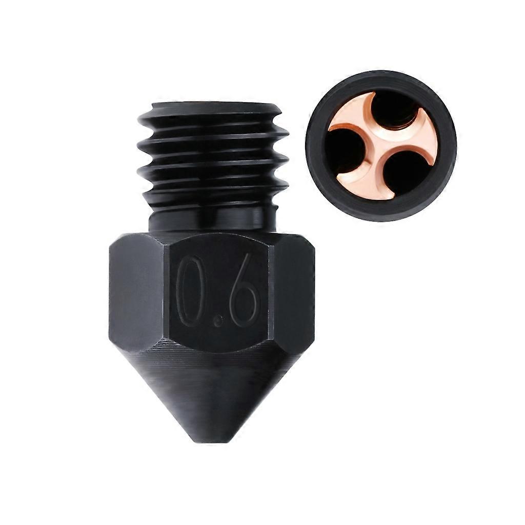 High Flow 3D Printer Printing Nozzle 0.4 0.6 0.8mm 3D Printer Hardened Steel