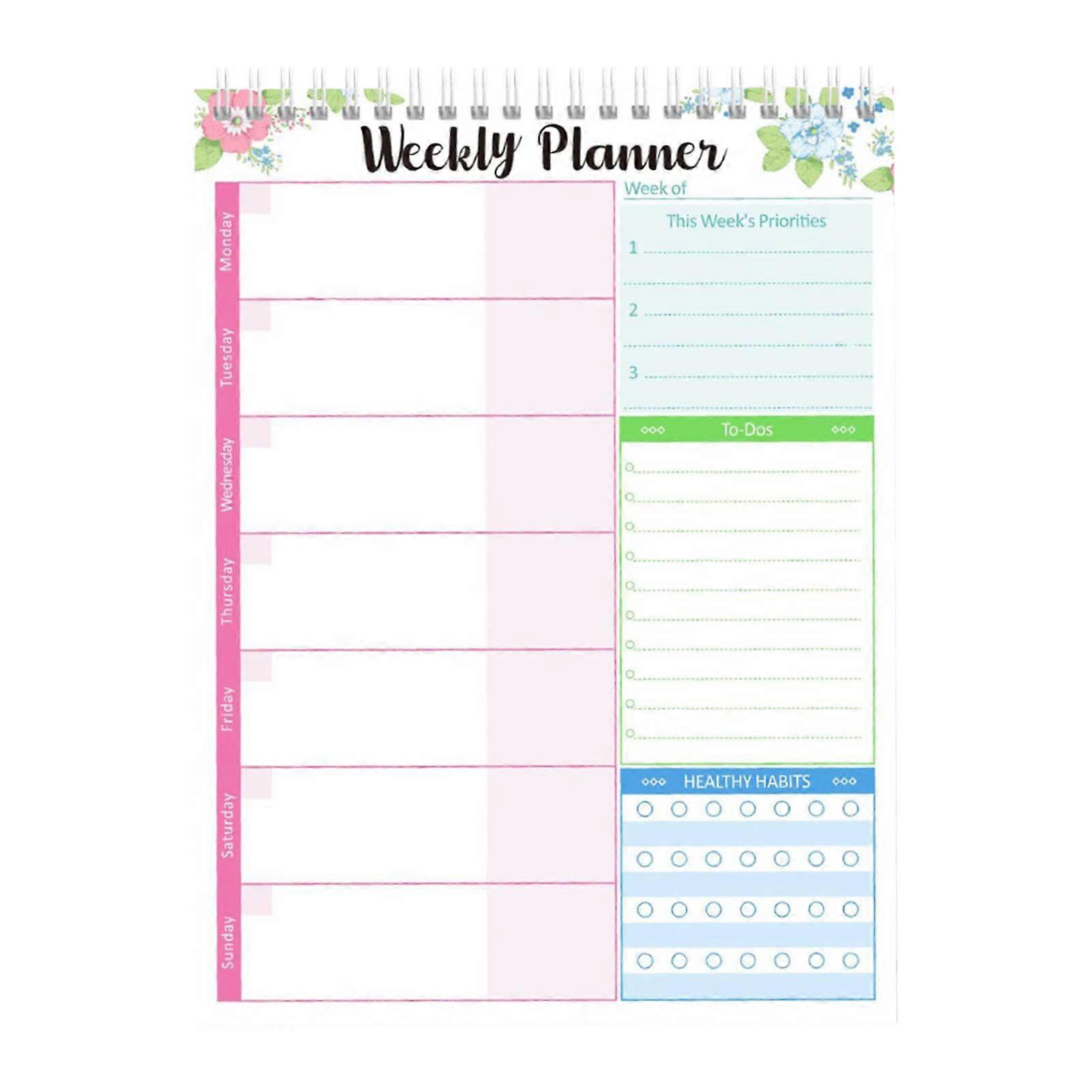 English Note Book Double Line Circle English Notes Notebook Planning Diary Book Student Memo Weekly Plan Book