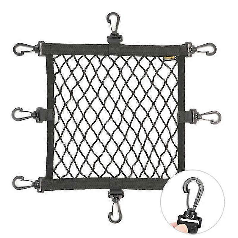 Rhinowalk Support de casque de moto Net 8 crochets métalliques Support de filet de bagage de moto Accessoires