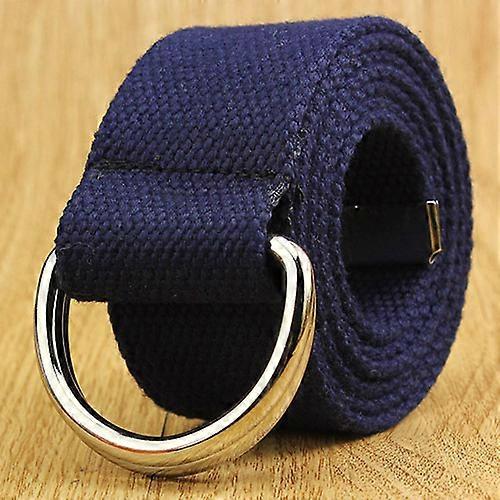 2022 WJCB01 Double D ring canvas Belt men cotton webbing STRAP 160cm 150 cm Canvas Belts