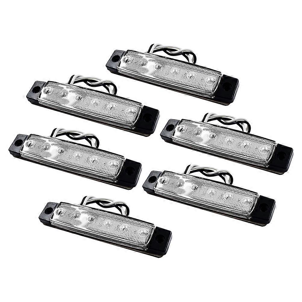 6Pcs Marine Boot Lichter 6 LEDs Innen Lichter Wasserdichte Boot Navigation Lichter