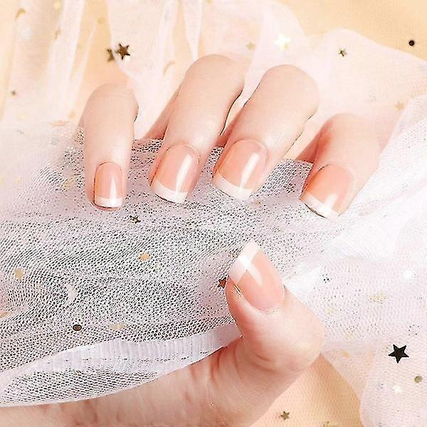 Natural Acrylic Classic Full Coverage Faux Nails