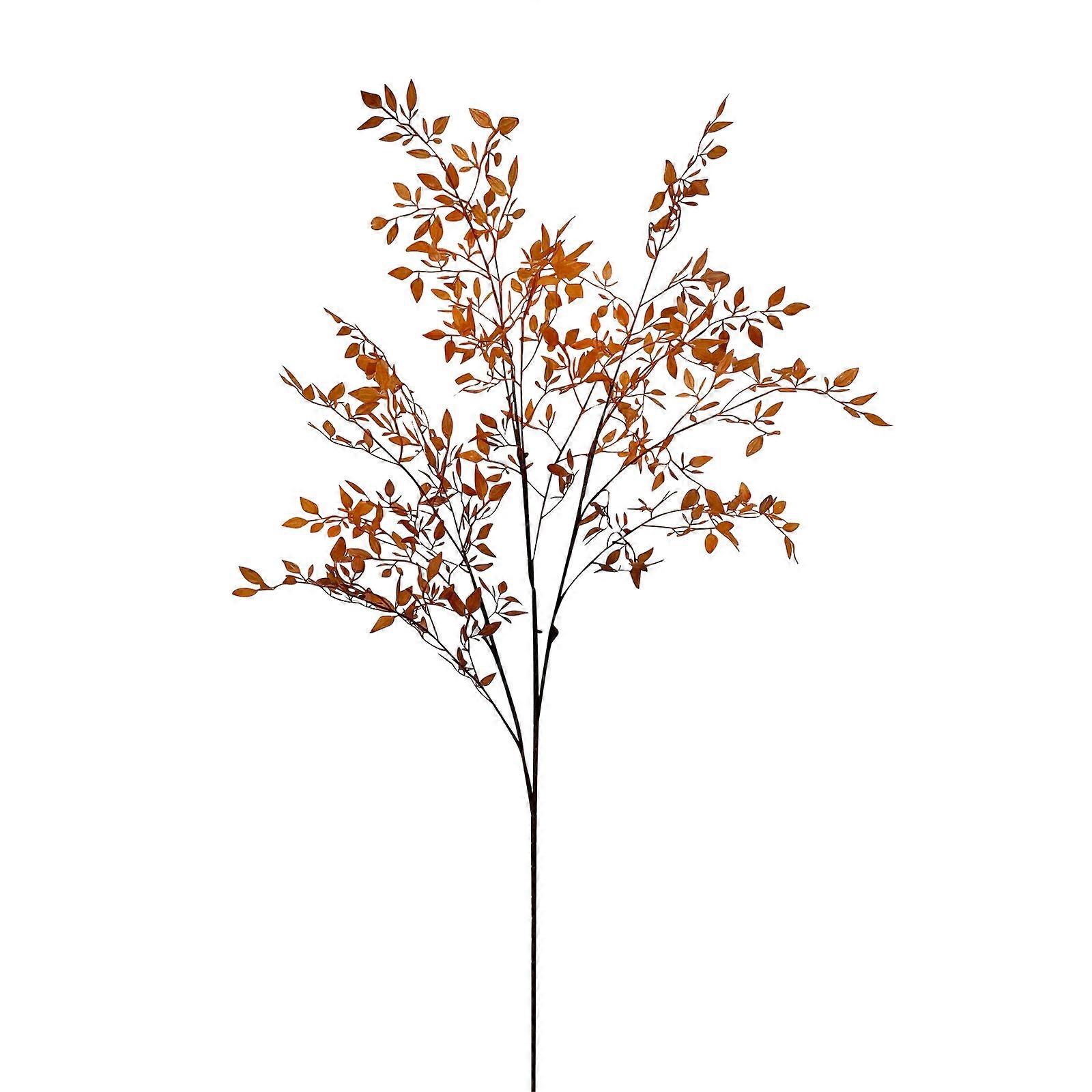 Τεχνητά φύλλα μπαμπού Στελέχη Faux Nandina Greenery Bunch Plant Branch Ficus Twig Picks Fake μπαμπού πράσινα φυτά για το γραφείο στο σπίτι Floral Διάταξη
