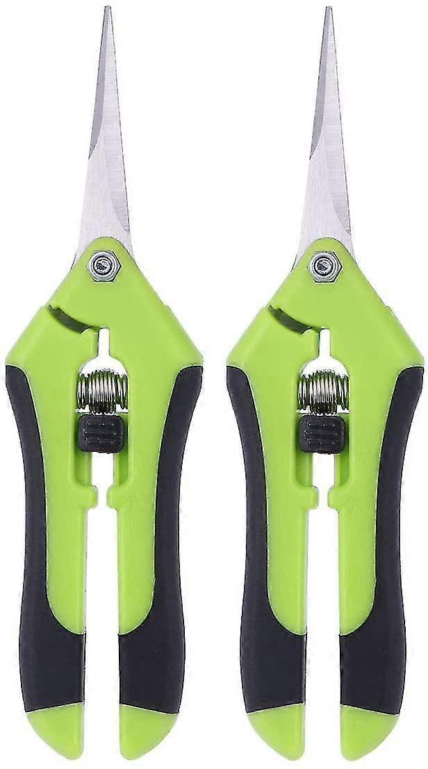 2pcs Hand Secateurs Garde Plastic Ratchet Secateurs Tool For Flower Tree
