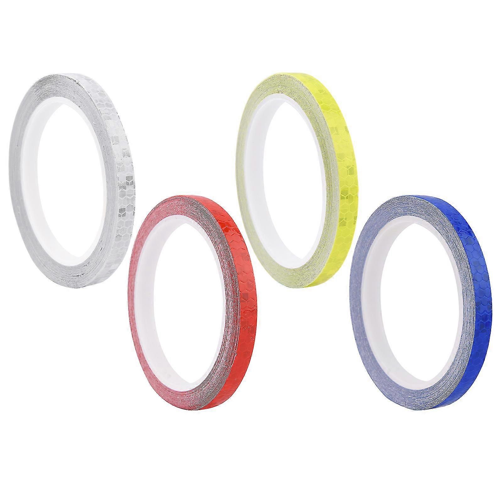 4rolls Self Adhesive Bicycle Motorcycle Safety Warning Sticker Reflective Tape