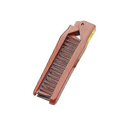 2pcs Folding H Brush And Comb, Portable Travel H Brush Double Ed Massa H Comb