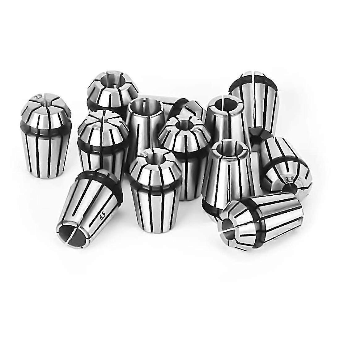 13pcs Er11 Collet Chuck Set Er11 Collet 1mm-7mm For Maning Center Eng Lathe