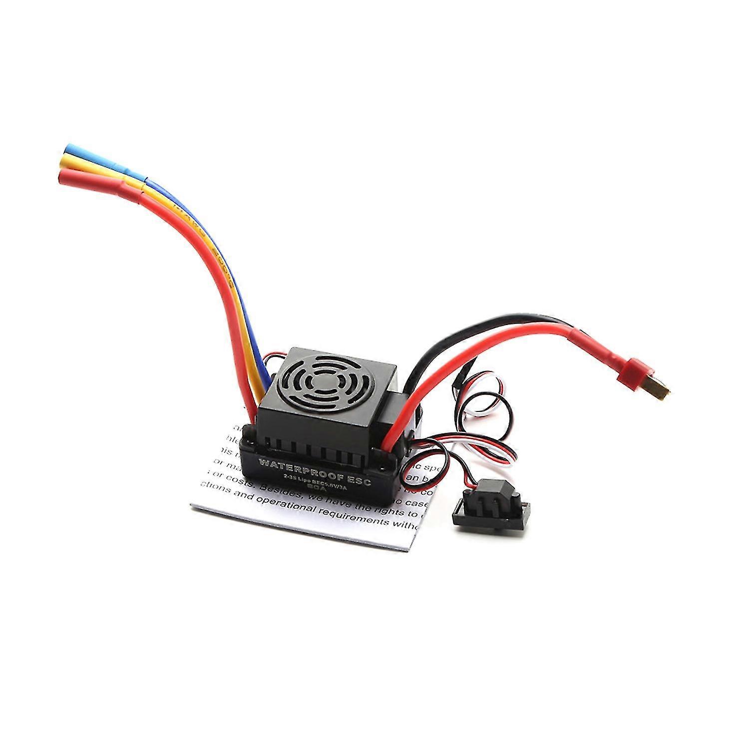 60A Brushless ESC Electronic Speed Controller T Plug 5.8V 3A BEC for 1/10 RC Car
