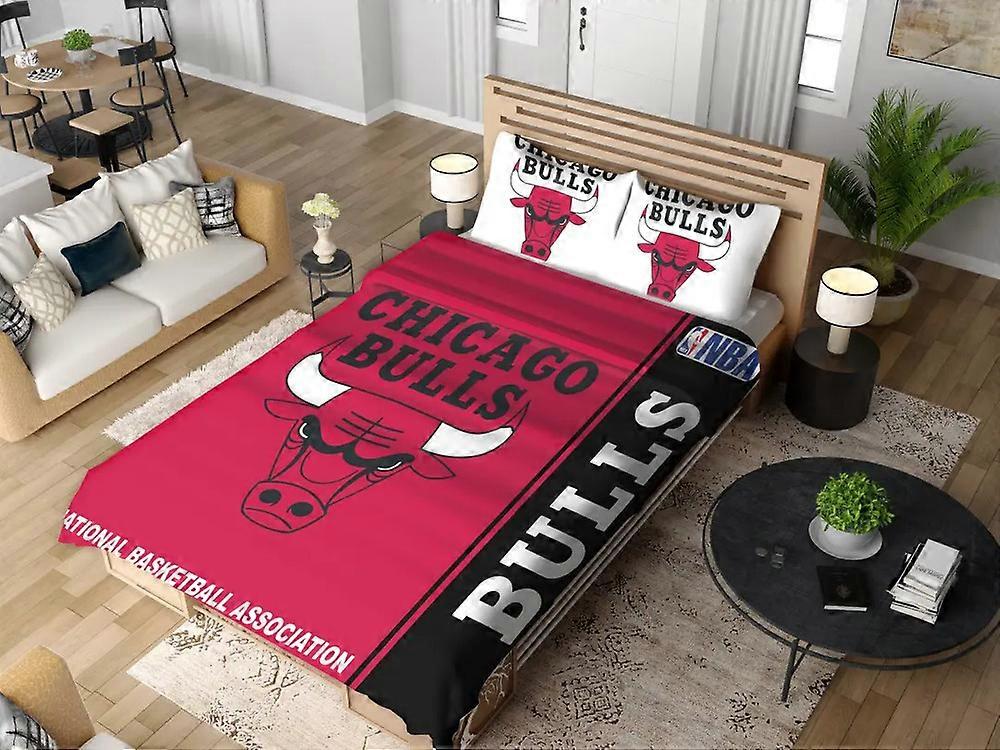 v4322 ملاءات سرير شيكاغو بولز الدوري الاميركي للمحترفين لكرة السلة غطاء لحاف غطاء لحاف غطاء وسادة ملاءات سرير IU4322