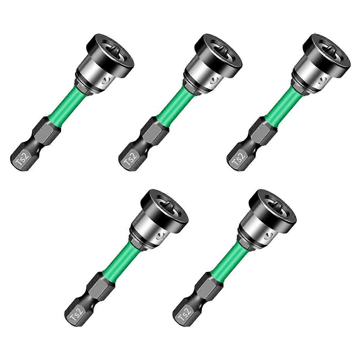 5Pcs PH2 Drywalls Screw Setter Positioning Screwdriver Bits for Plasterboard Locating Batch- for Wo