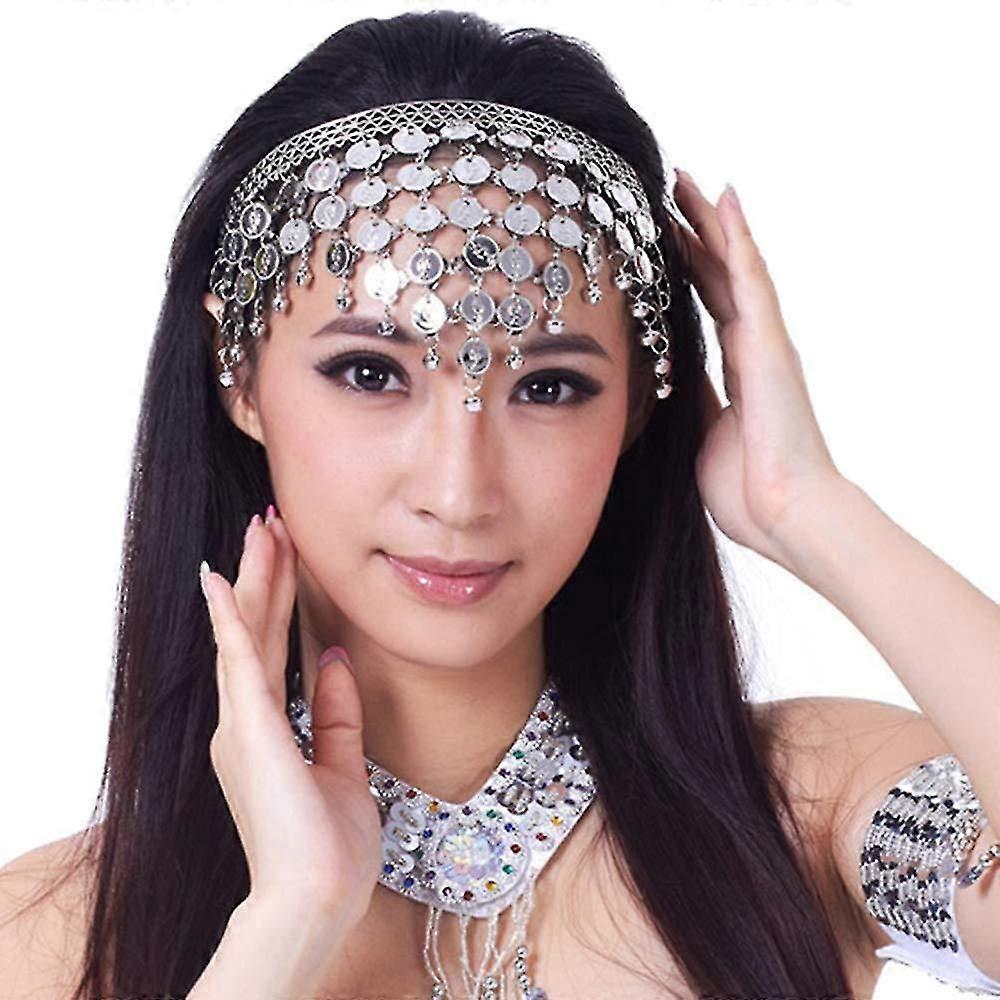 Women Belly Dance Headband Tribal Headpiece Gypsy Jewelry Costume Accessory,5431
