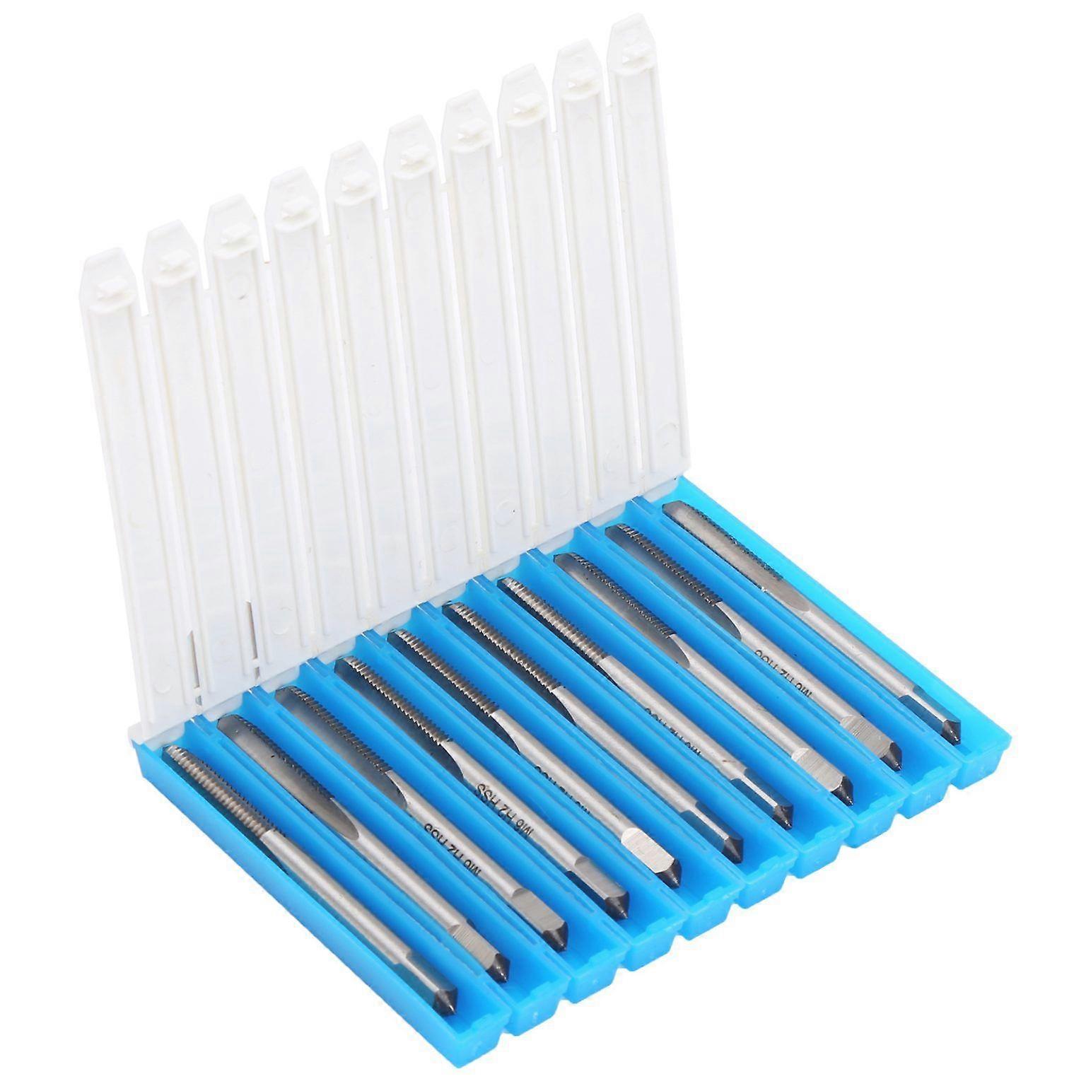 csavaros csap dugó menetfúró gép egyenes horonycsap 10DB M6x1 H2 HSS egyenes