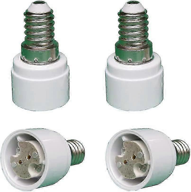 Set von 4 E14 zu G4 Mr16 Gu5.3 Gu4 Basisadapter für LED- oder Halogenlampe