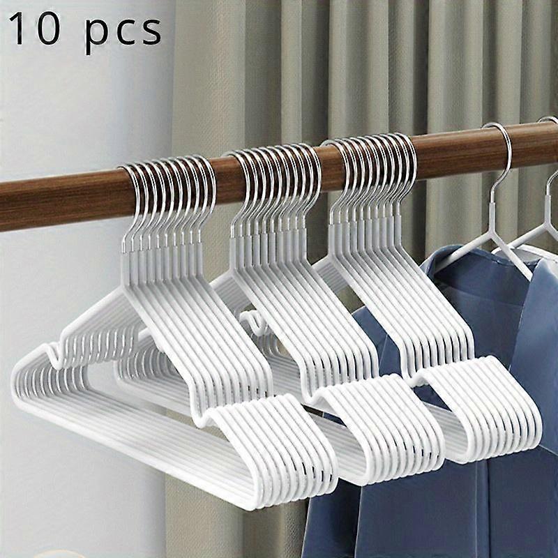 10/20 Pack Heavy Duty Metal Hangers with Premium Non-Slip Grip - Extra-Sturdy, Rust-Resistant Coat & Garment Racks for Space-Saving Organization