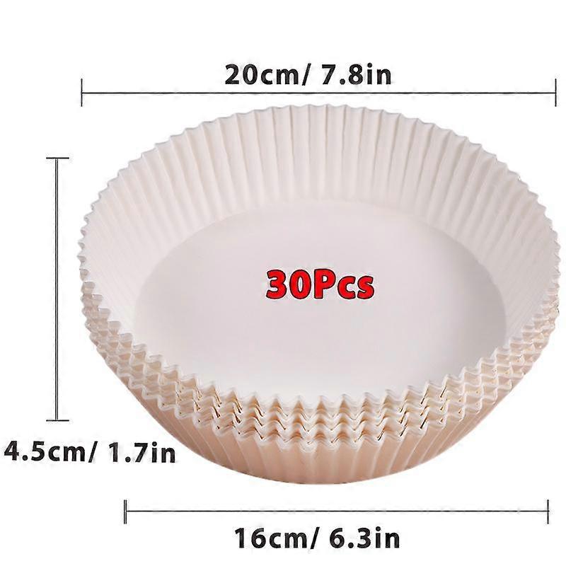 50Pcs Air Fryer Disposable Paper Non-Stick Airfryer Baking Papers 16cm Round Air-Fryer Liners Paper Kitchen Accessories