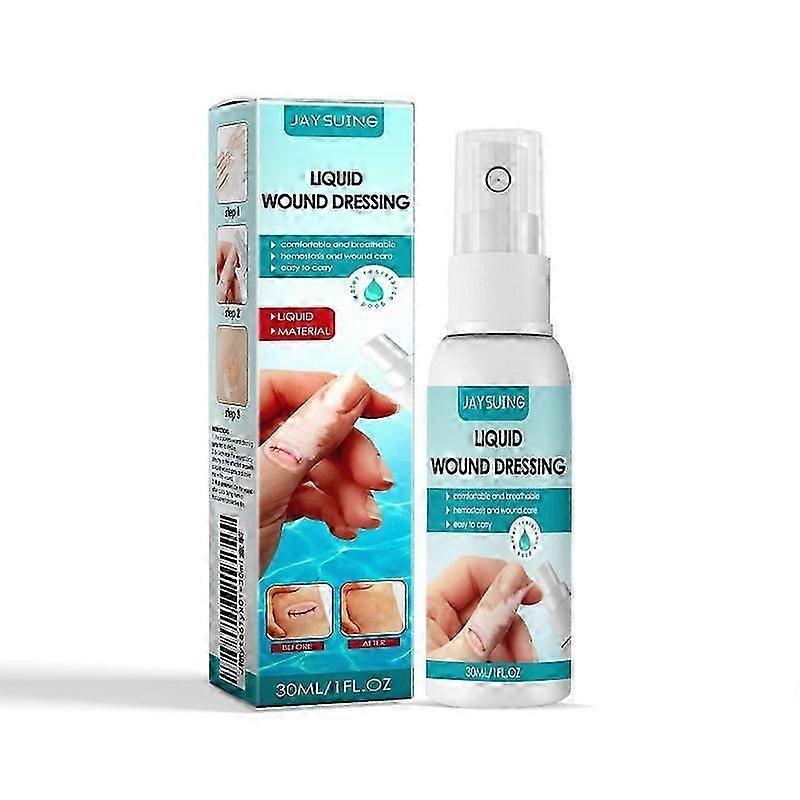 Jaysuing תרסיס פלסטר נוזלי עמיד למים הגנה מפני פצעים סרט בלתי נראה היוצר תרסיס טיפול נושם עמיד למים -