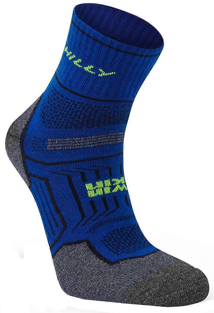 Hilly Twin Skin Anklet Socks - Cobalt Blue/Grey Marl