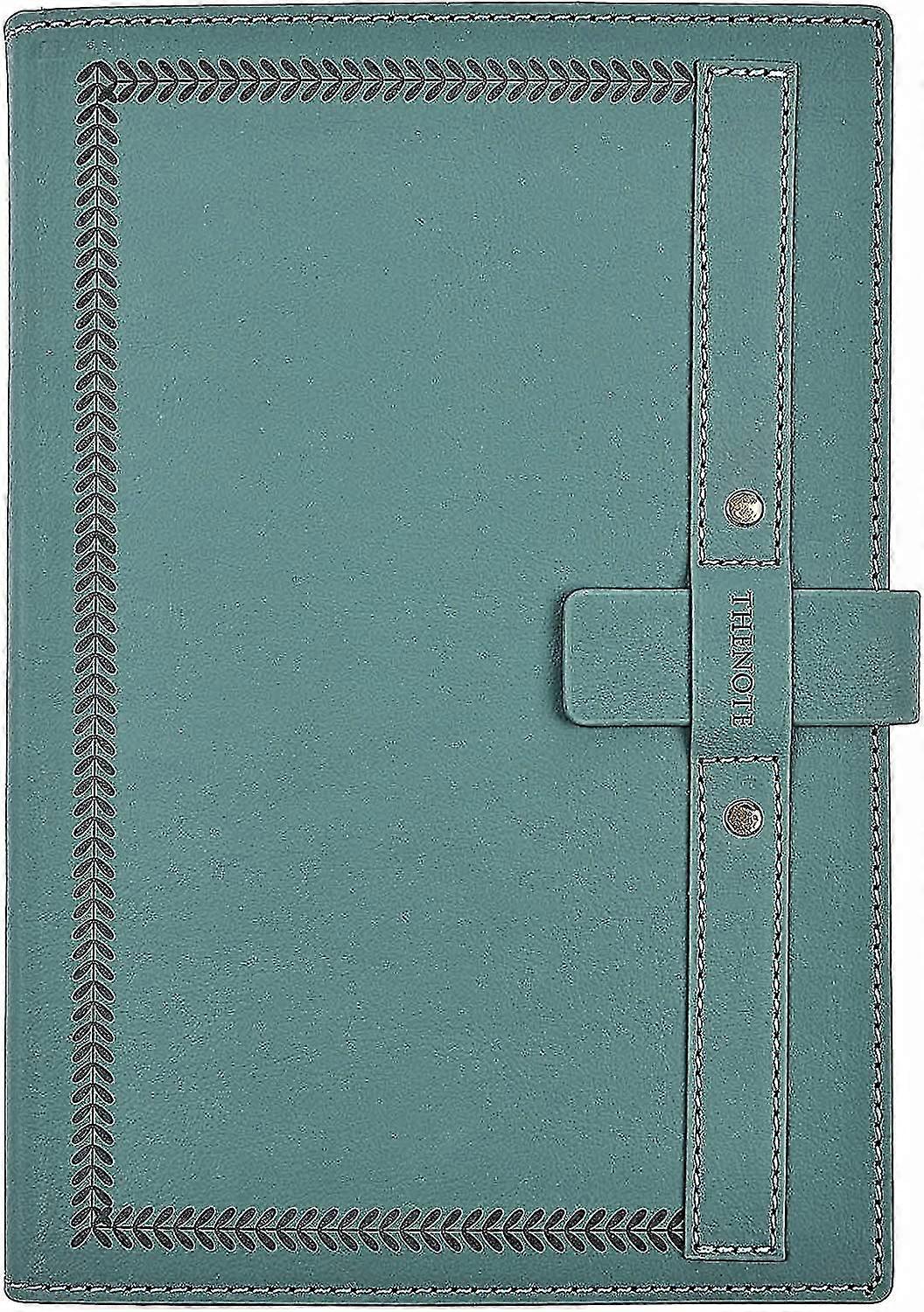 A5 Ruled Notebook Hardcover Leather Journal,Creative Insert Buckle Note Books,Thick Lined Paper Composition Notebook 320 Pages for Office School Home