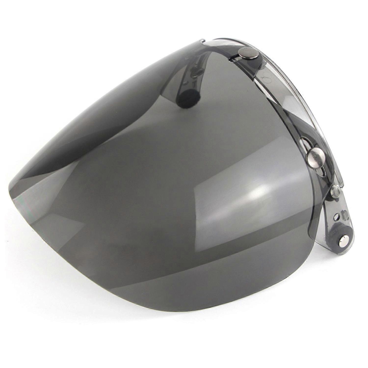 Open Face Helmet Visor Motorcycle Helmet Bubble Lens 3-Snap Bubble Wind  Visor