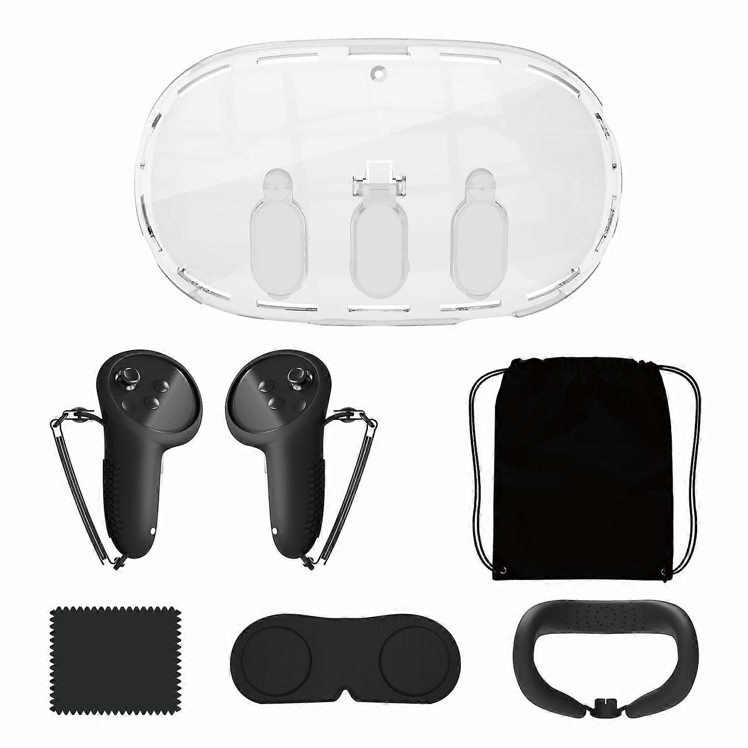 JYS JYS-MQ011 For Meta Quest 3 VR Helmet Crystal Mask Controller Sleeve Lens Dust Cover Set