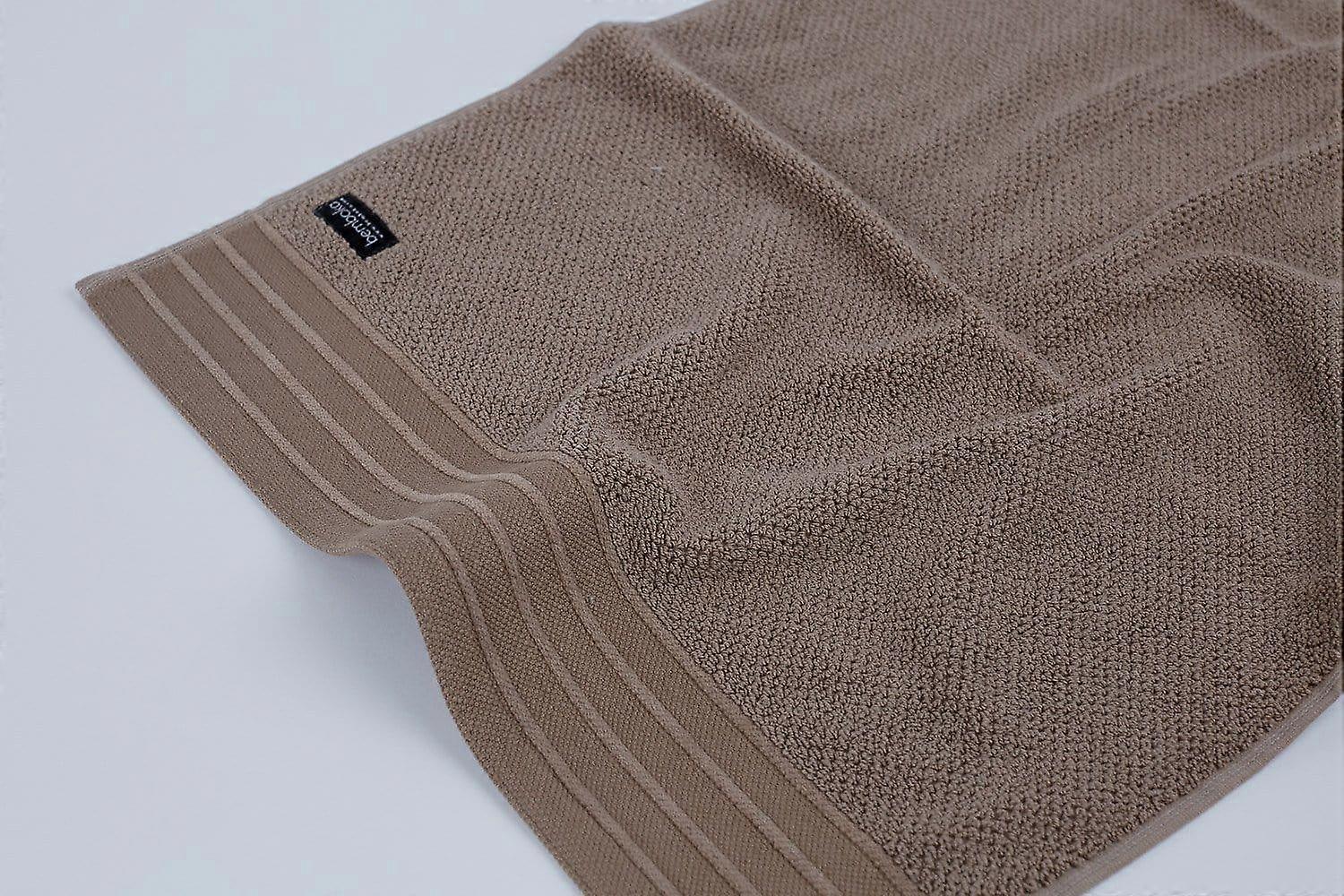 Bemboka Pure Cotton Hand Towel - Jacquard Mocha