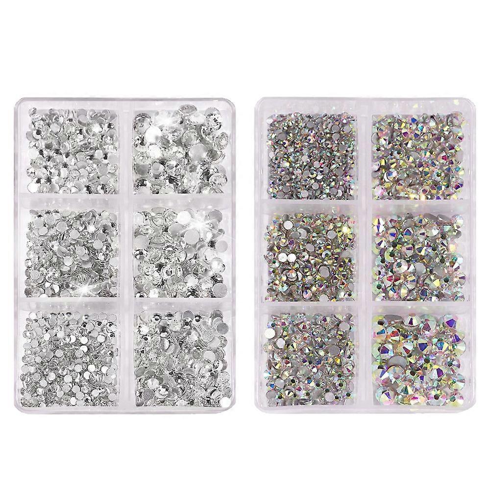 Versatile Crystal Glass Gems, Flatback Rhinestones for Diverse DIY Projects