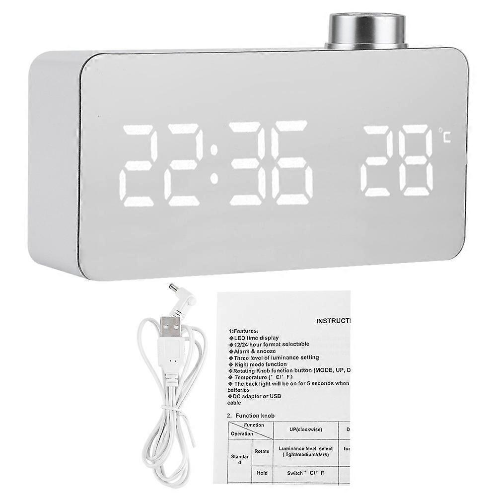 Digital Alarm Clock USB Electric Temperature Detect Digital Clocks for Bedrooms