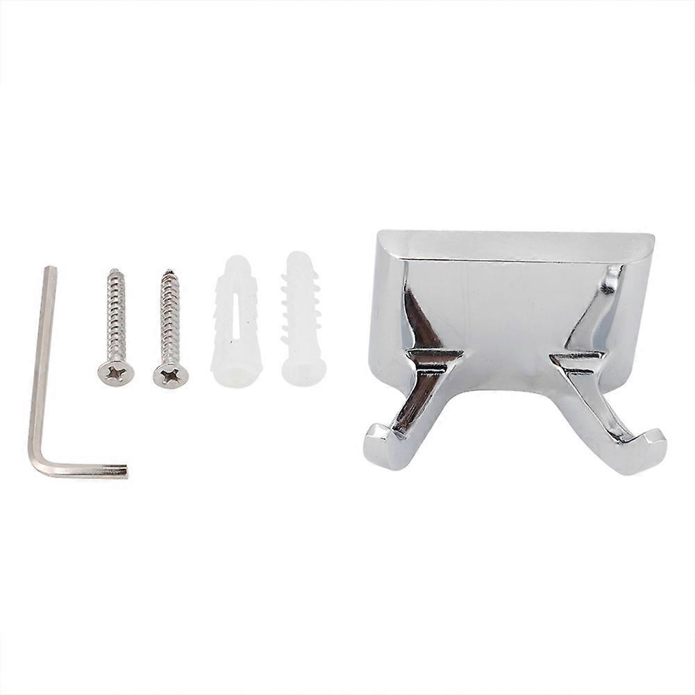 Zinc Alloy Hanger Curved Double Hook Clothes Hooks For Kitchen And Bathroom Wall Mounted