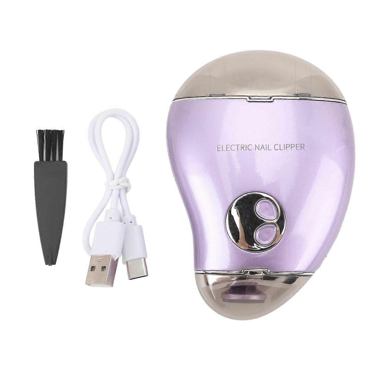 Electric Nail Clipper 3 Speed Level 500mAh Battery Comfortable Dual Head Fingernail Trimmer for Dail
