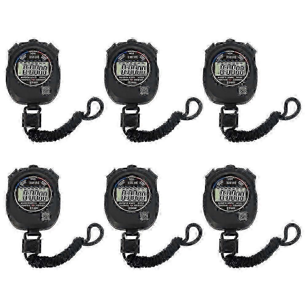 6pcs Game Stopwatch Match Timer Electronic Watch Practical Training Timer-FCY-Good