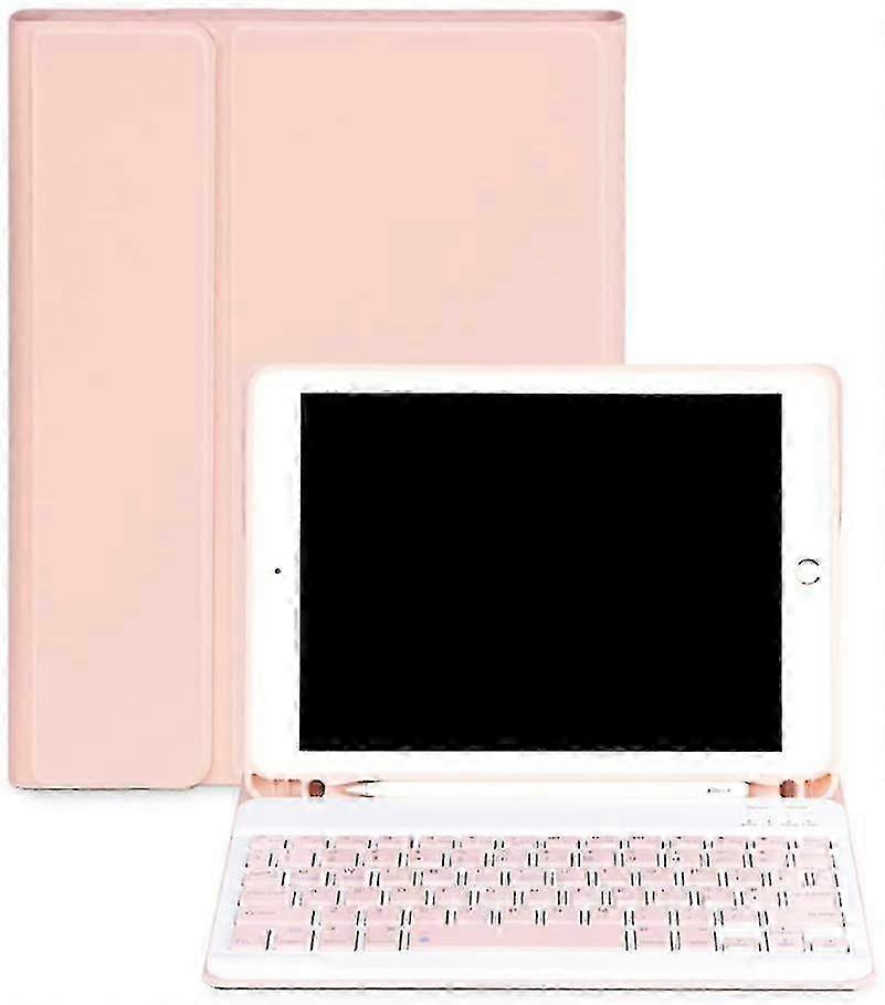 Detachable Bluetooth Keyboard Case for iPad, Slim Design with Built-in Apple Pencil Holder -