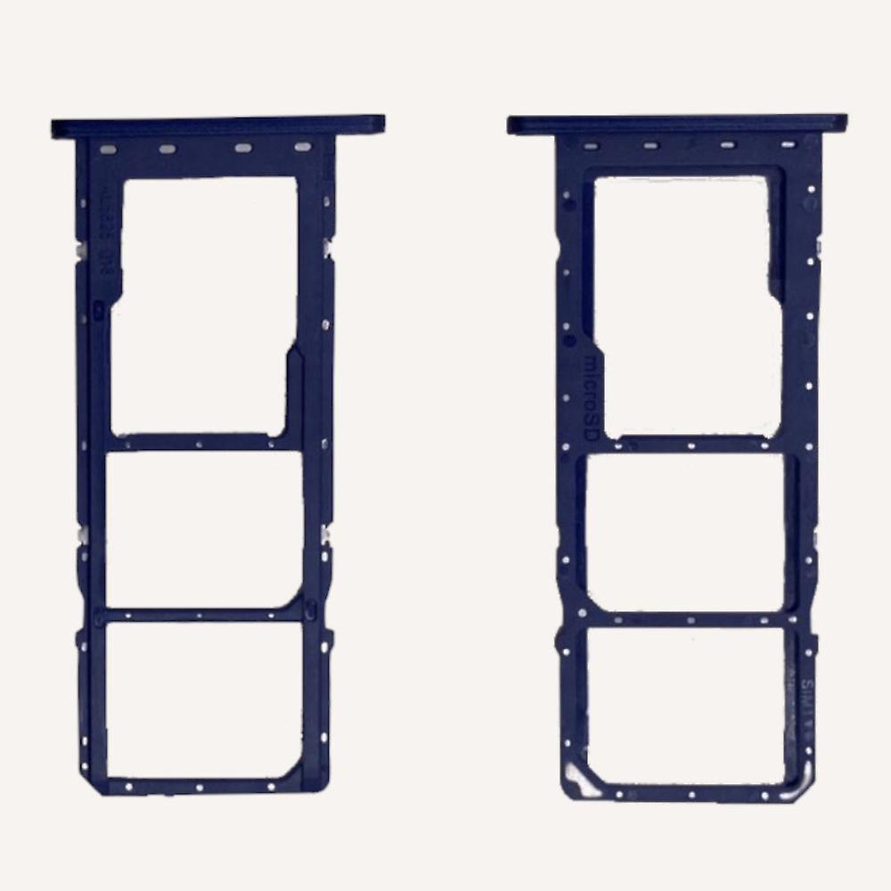 Dual Sim + Micro SD Card Holder for GH81-21255A Samsung Galaxy A03s Blue