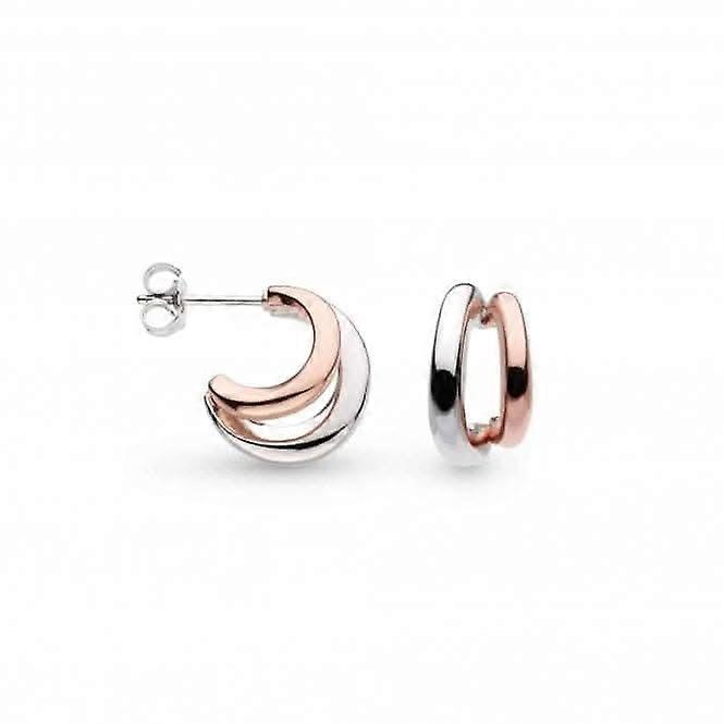 Bevel Cirque Link Blush Twin Hoop Earrings 61886RRP