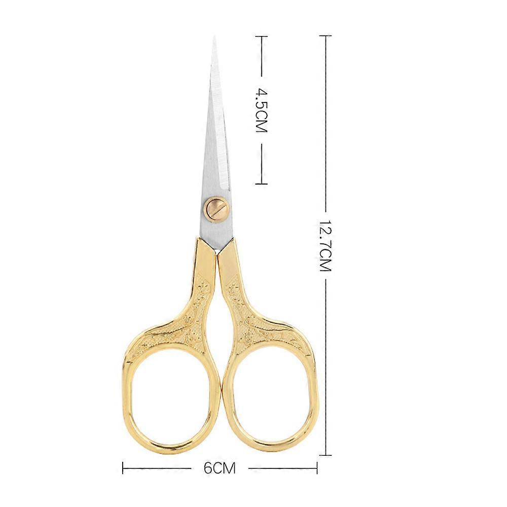 Straight Sharp Stainless Steel Embroidery Scissors, Lightweight, Multipurpose Scissors