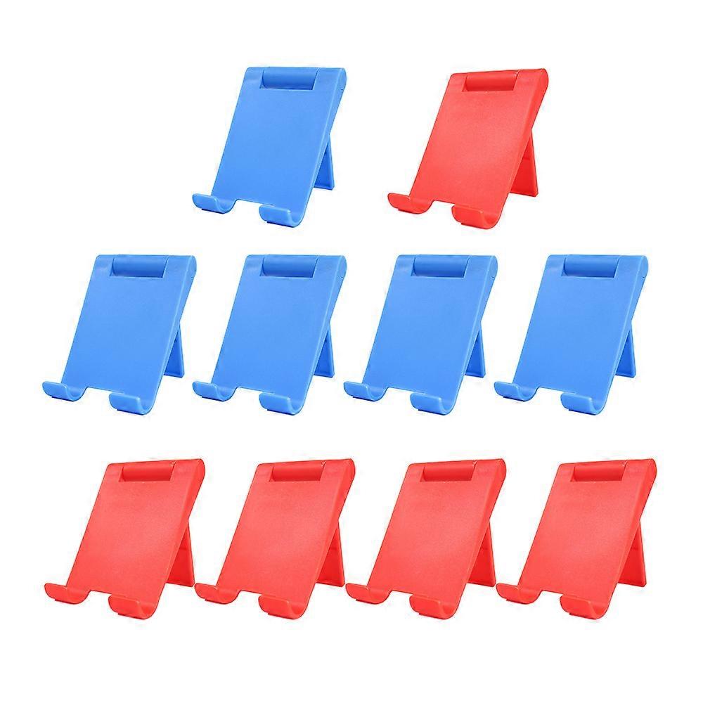 10-Piece Plastic Desktop Mobile Phone Holder Foldable Tablet Computer Live Online Class Holder-Style1