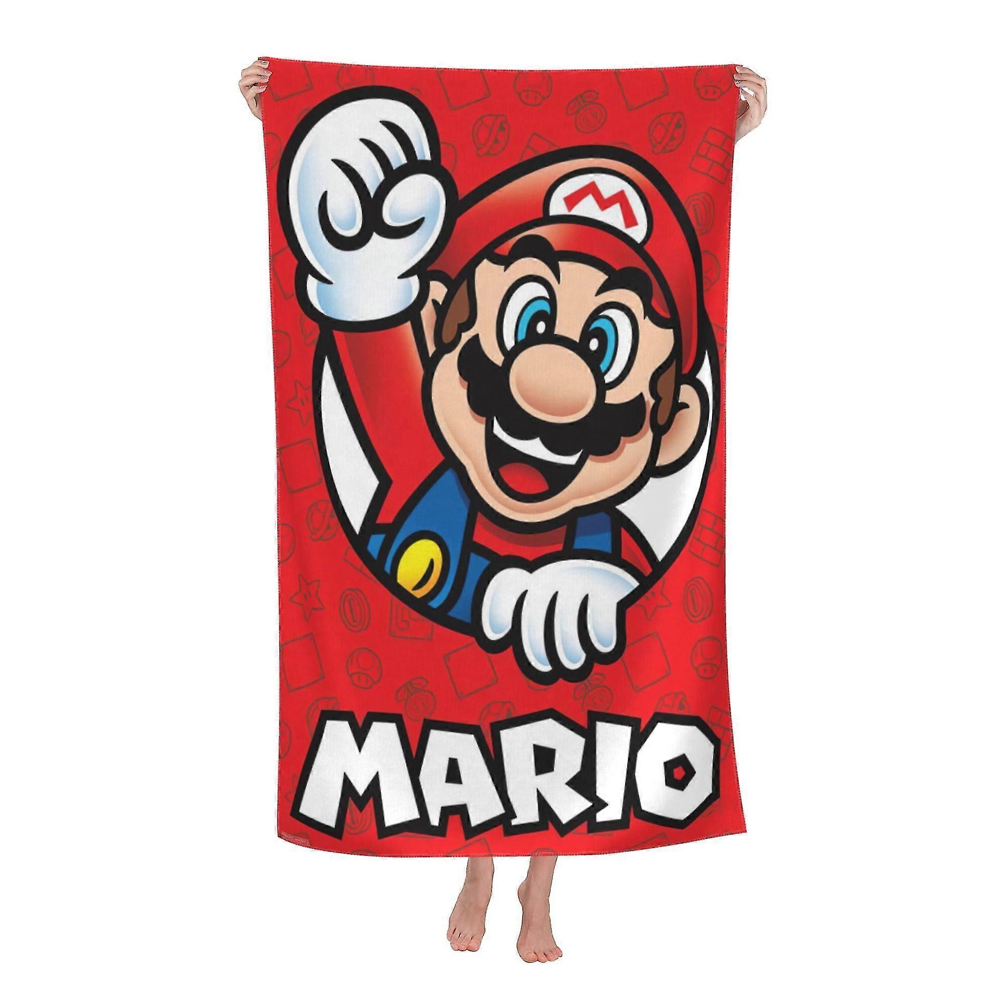 Super Mario Beach Towel, Large Microfiber Bath Towel, Travel Access...