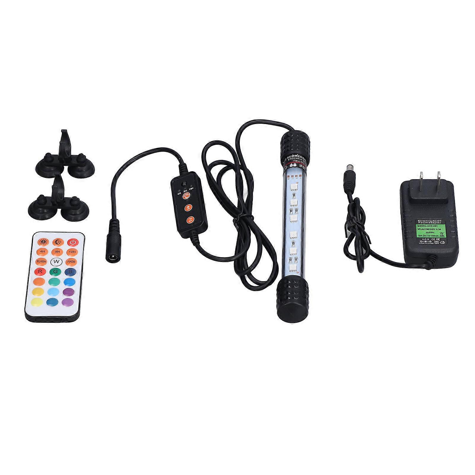 Fish Tank Light Energy Saving Environmental Bright Adjustment Timing Function Aquarium Lights 100‑240V