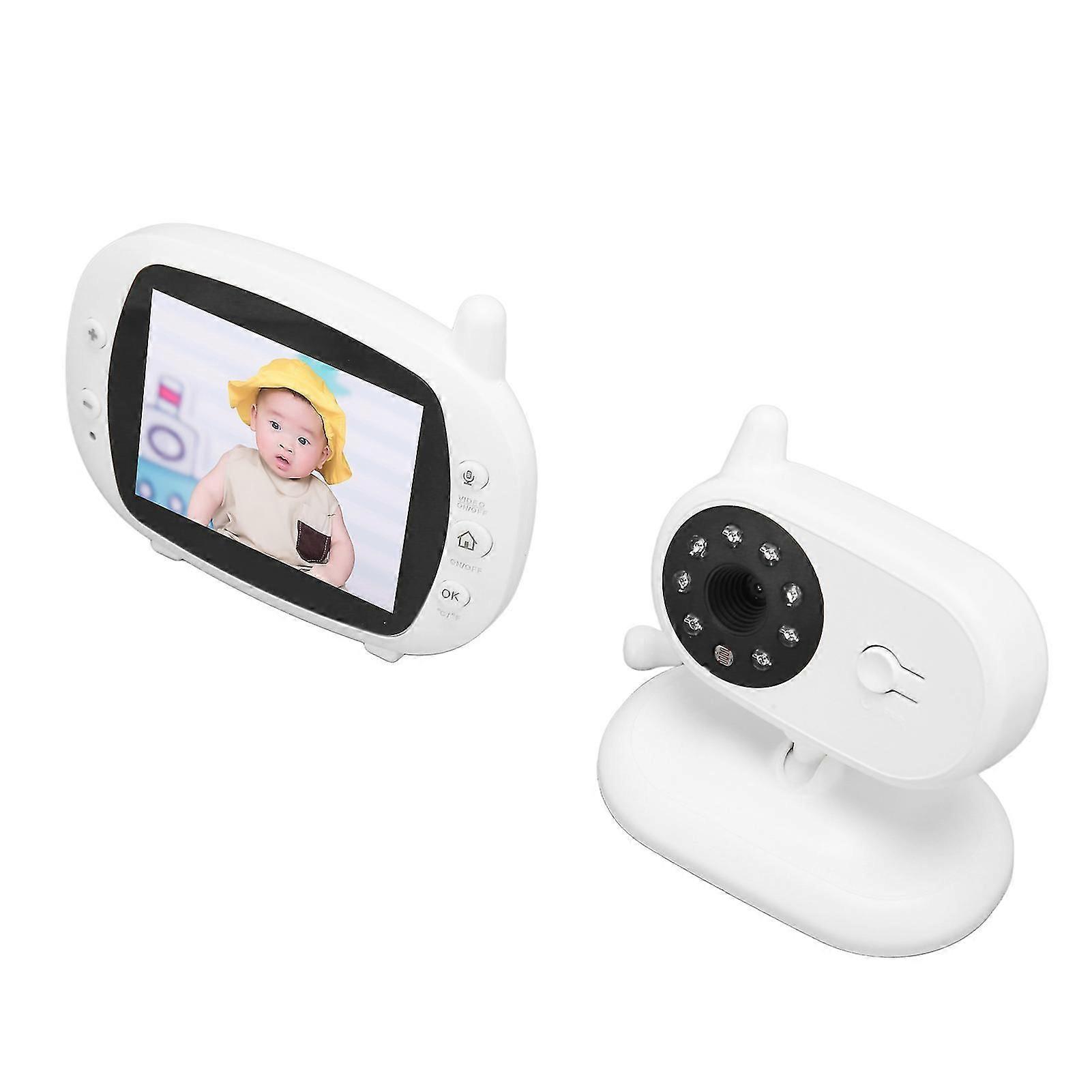 Baby Monitor Video 3.5in Display Video Baby Monitor with Camera with Night Vision 2 Way Audio Lullabies EU Plug 100?240v