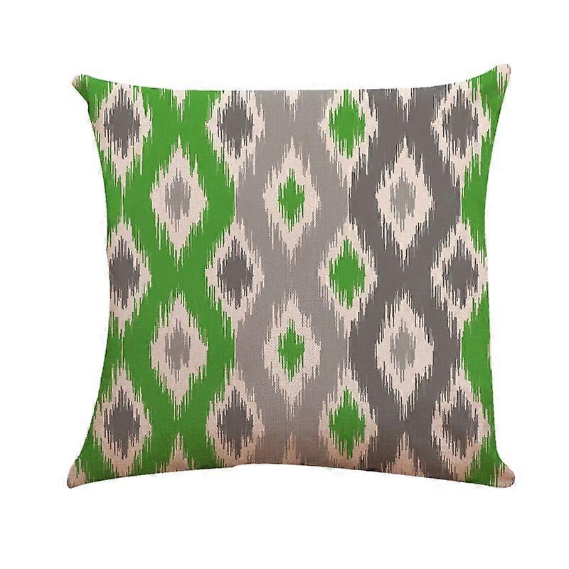 4-piece set of linen pillowcase leaves series